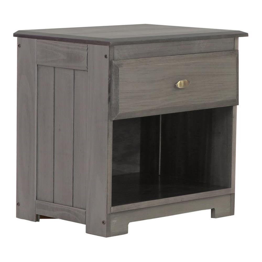 American Furniture Classics 83260KD Night Stand, Charcoal Gray